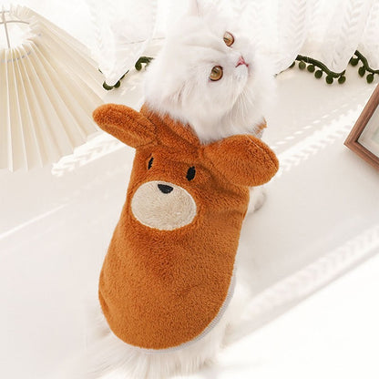 Cute Dog Clothes Winter Vest For Small Dogs Cats Warm Pets Sweater Soft Flannel Puppy Puffer Jacket Dog Accessories Supplies Xxs