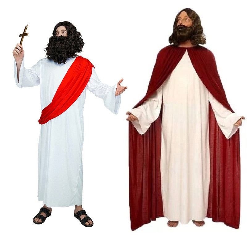 New Halloween Party Cosplay Costume Children and Adults Roman Greek Costume Jesus and Virgin Mary Costume