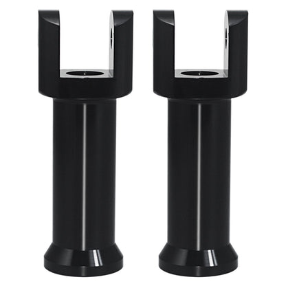 Suportes de Pedaleira Traseira Clevis para Motocicleta Harley Davidson Softail 2018-2025 (Preto Brilhante) Kit de Suporte de Pedaleira do Passageiro