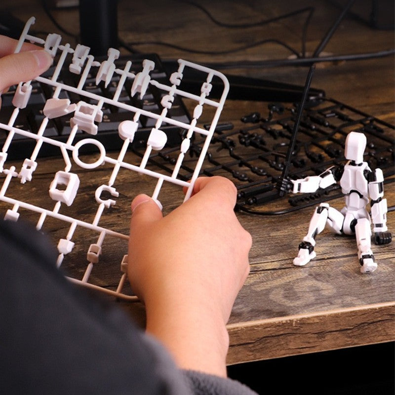 Boneco de ação robô articulado e transformável impresso em 3D com 13 articulações, presente de montagem "faça você mesmo" para adultos, pais e crianças