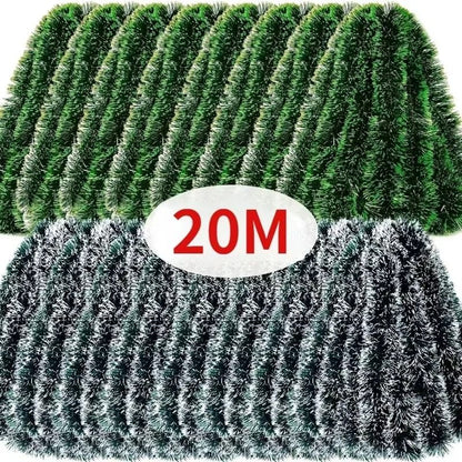 Christmas Green Cane Ribbons Party Garland DIY Xmas Tree Ornaments Green Cane Ribbons Wreath Hanging Pendent Home Decoration