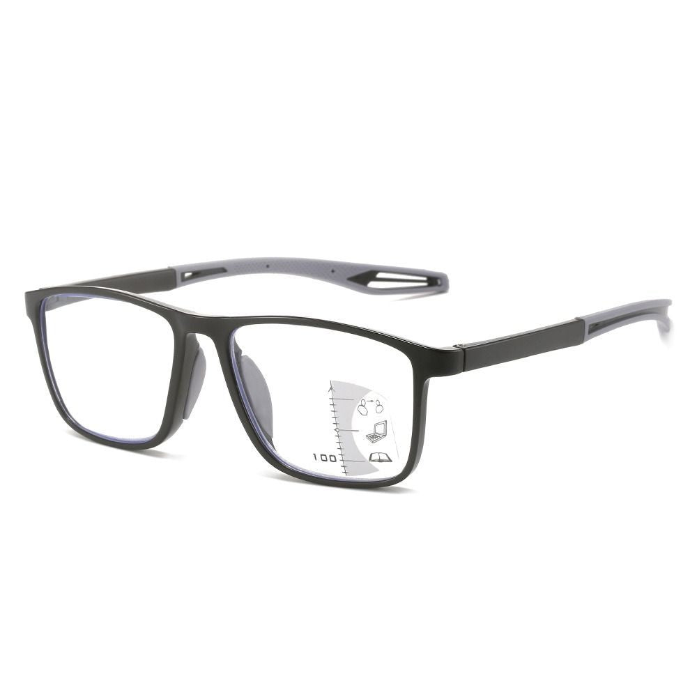 Soft Multifocal Progressive Reading Glasses TR90 Anti Blue Light Near Far Eyewear Men Women's Large Frame Farsight Eyeglasses ?