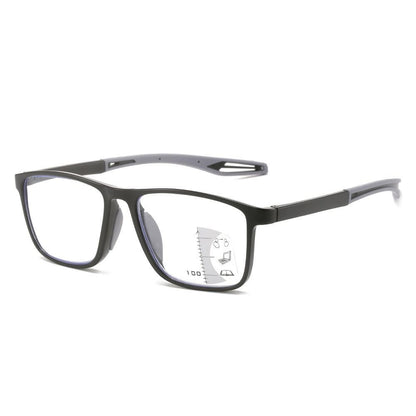 Soft Multifocal Progressive Reading Glasses TR90 Anti Blue Light Near Far Eyewear Men Women's Large Frame Farsight Eyeglasses ?
