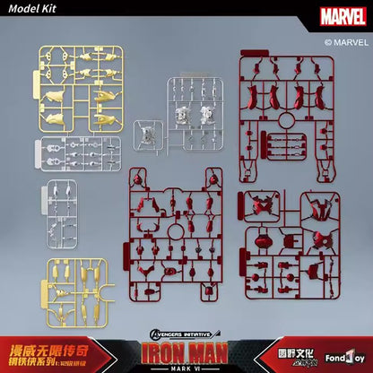 Fondjoy The Avengers Iron Man MK6 Joints Moveable Action Figures Toy 15cm ABS Material Model Toy Boy Birthday Gifts Hoilday Gift