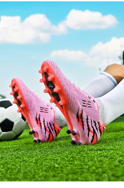 Unisex Youth Soccer Cleats Lightweight FG Football Shoes for Match Training Enhanced Grip Durable Comfortable