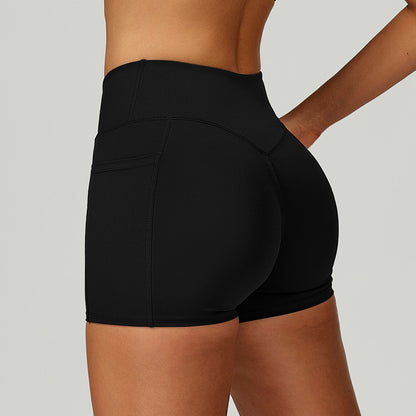 Cycling Shorts Cross Waist Head Yoga Shorts High Waist Workout Fitness Lift Butt Fitness Tights Gym Running Body Shaper Pants