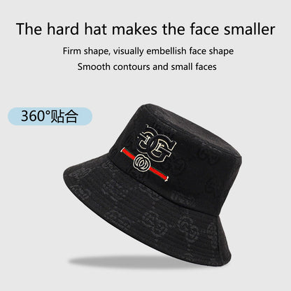 Spring and Summer Men's Bucket Hat Outdoor Uv Protection Wide-Brimmed Panama Hunting Hiking Hat Net Fisherman Hat Beach Sunscree