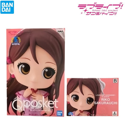 Em Estoque Bandai Original Box Kit Garagem Modelo Lovelive Qposket Sakurauchi Riko Ruby Kurosawa Tsushima Yoshiko Personagens de Anime