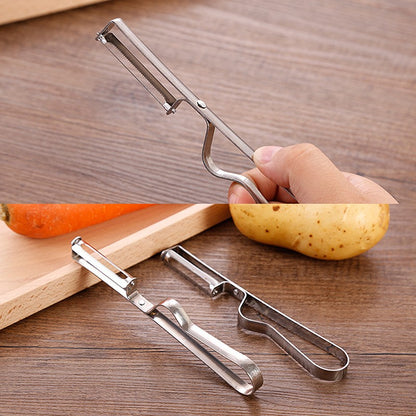 Stainless Steel Vegetable Fruit Peeler Multi-function Potato Carrot Peeling Knife Kitchen Gadgets Thickened Handle Easy To Clean