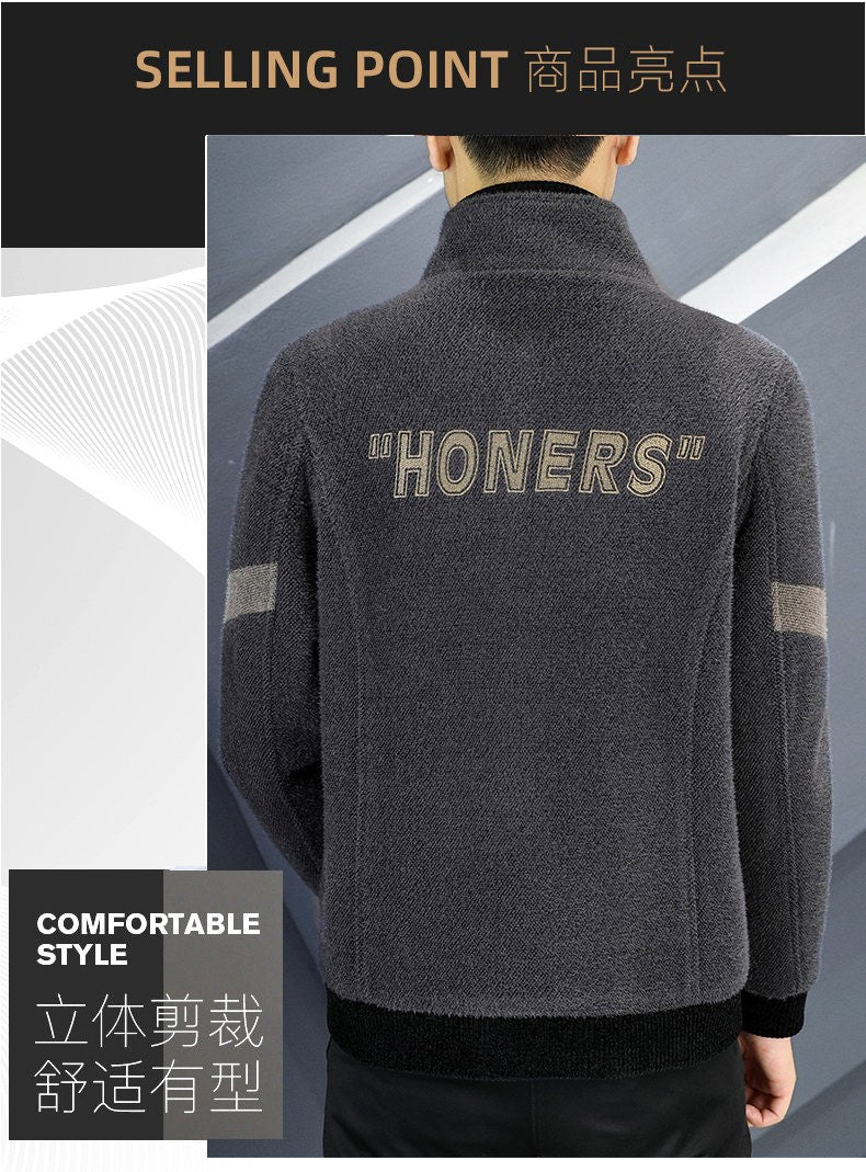 Autumn/Winter Men's Wool Blends Jacket Short Korean Short Casual Business Woolen Coat Thick Warm Social Streetwear Overcoat