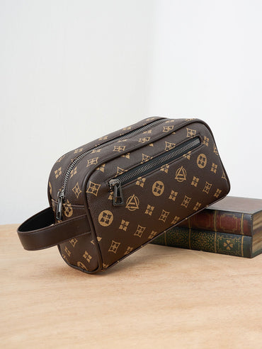 Retro Commuter Clutch Bag Fashion Business Portable Large Capacity Multifunctional Travel Tote Handbag Cell Phone Bag