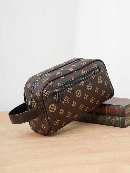 Retro Commuter Clutch Bag Fashion Business Portable Large Capacity Multifunctional Travel Tote Handbag Cell Phone Bag