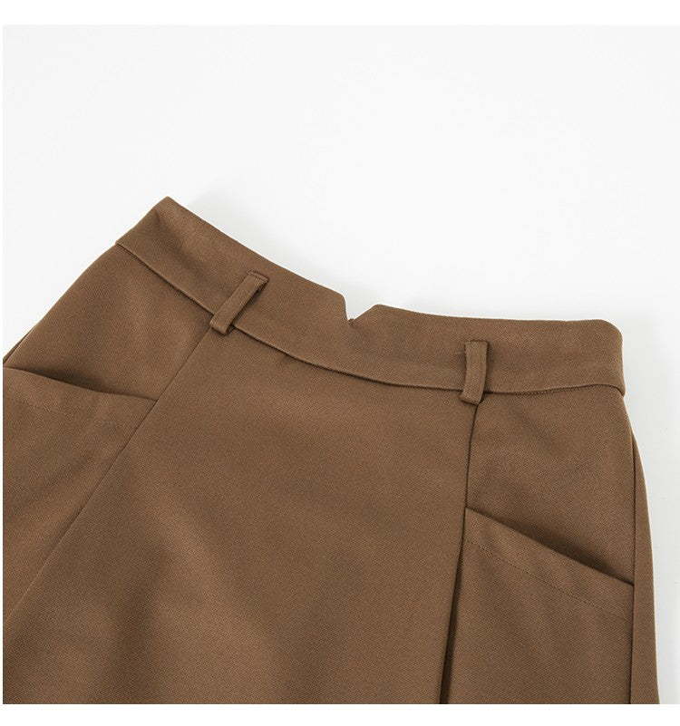 Plus Size Woolen Skirt Women 2024 Autumn Winter New Arrivals High Waist A Line Skirt With Belt Korean Fashon Skirts Womens