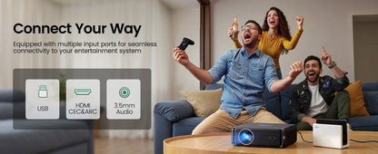 Projetor Lareser A1 4K 1000ANSI Oficial Netflix Linux Nativo 1080P Foco/Keystone Automático Dolby Audio WiFi6 BT5.2 Home Theater