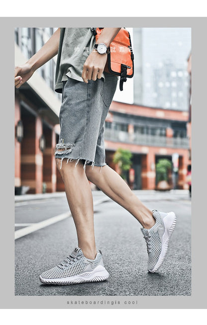 2025 Summer Men's Loafers Walking Mesh Breathable Summer Comfortable Casual Shoes Sneakers Zapatillas Hombre Men Running shoes