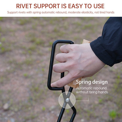 Fire Tong Charcoal Clip Metal Wooden Barbecue FireTongs Heat-resistant Carbon Picking Clip Outdoor Picnic Fireplace Clamp