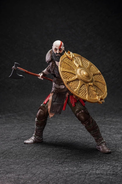 Modelo Kratos God Of War Ragnarok Figuras Jogo Action Figure Brinquedos Anime 15cm Estatueta Colecionável Boneco Articulado Presente para Exposição