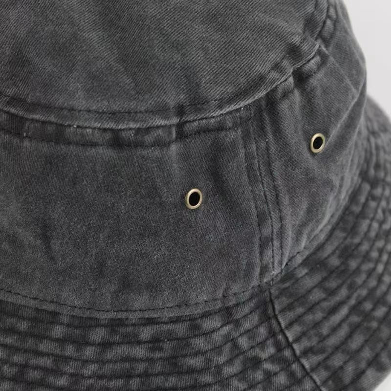 Fashion Women Men Washed Denim Solid Vintag Bucket Hats Lady Male Spring Summer Autumn Panama Fisherman Cap Hat For Women Men