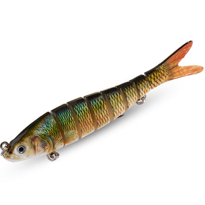 Isca Swimbait 11g 16g 27g Multi Articulada Lenta Afundante Segmentada Biônica Natação Pesca Baixo Anzol Triplo Pesca de Carpa Isca Dura