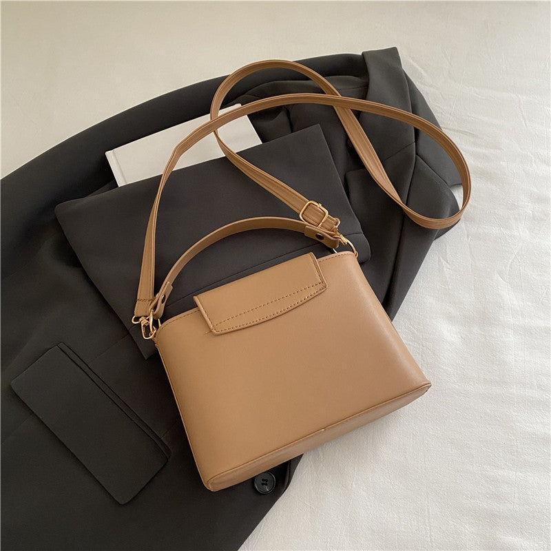 Fashionable Mini Suede Women's Bag, Faux Suede Tote Bag, Hardware Lock Buckle Decoration Handbag Purse Shoulder Cross Body Bags