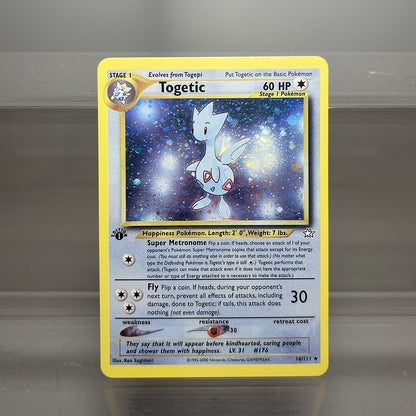 Cartas PROXY PKM Gym-Challenge/Neo-Genesis Lugia Typhlosion Rocket's Mewtwo PTCG Foil Game Collection Cards Game Toys