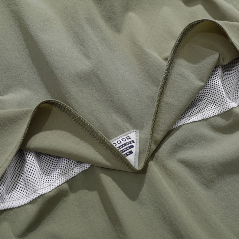 Men's Breathable Short Sleeve Shirt Men Casual Tactical Cargo Shirts Summer Quick Dry Hiking Work Shirts for Man Short-sleeved