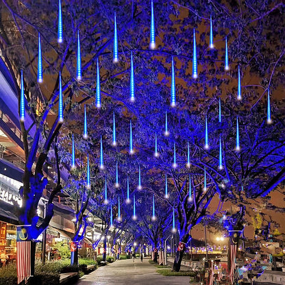50cm 8Tubes Solar LED Meteor Shower Light Holiday String Light Waterproof Garden Christmas Decoration Outdoor Meteor Rain Lights