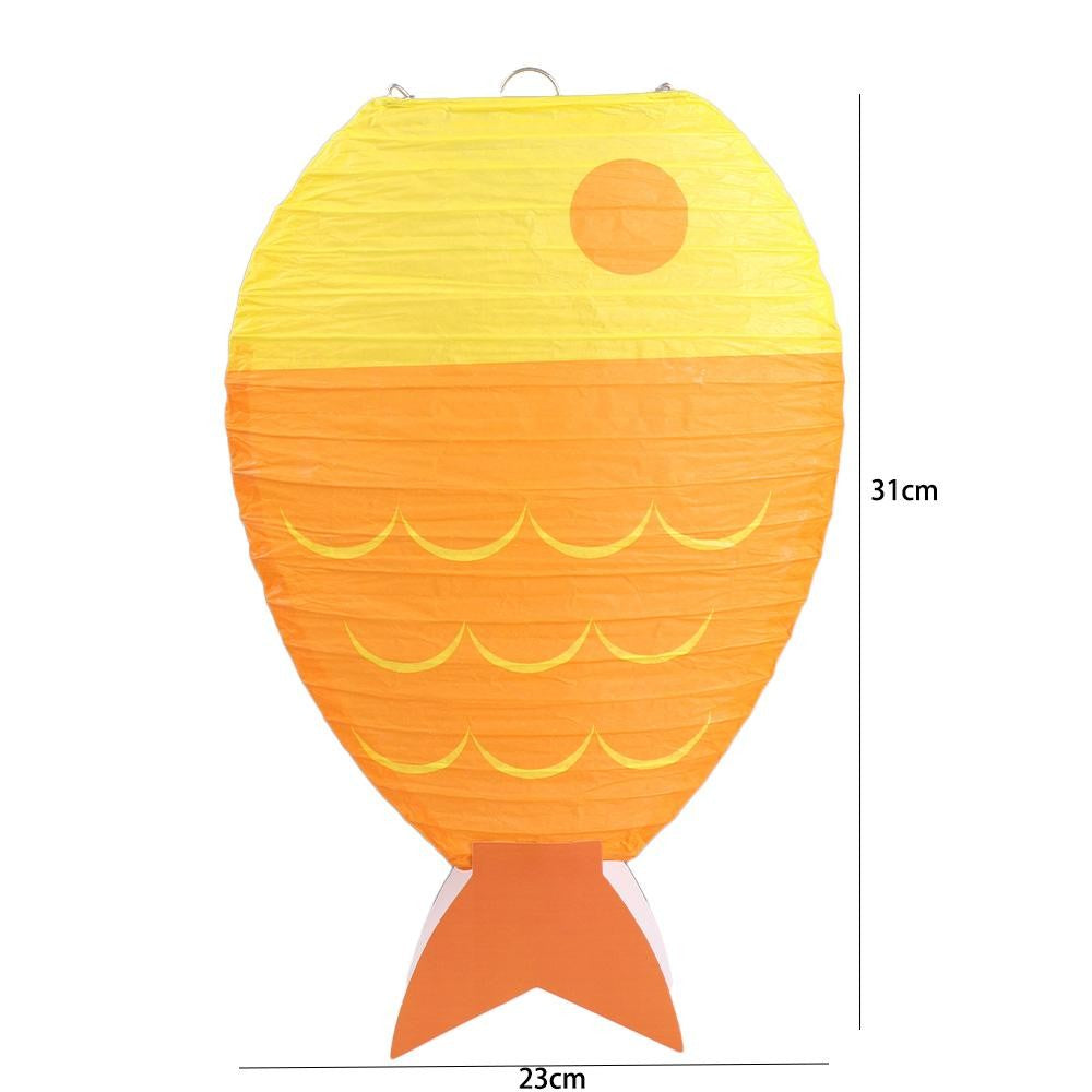 Blessing Wishing Fish Shaped Cute Candle Light Decoration Party Supplies Paper Lanterns
