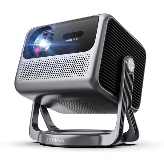 ULTIMEA 1080P Full HD Projector 4k Portable with 90° Gimbal Smart Android 11.0 5G WiFi Bluetooth Home Theater Projectors