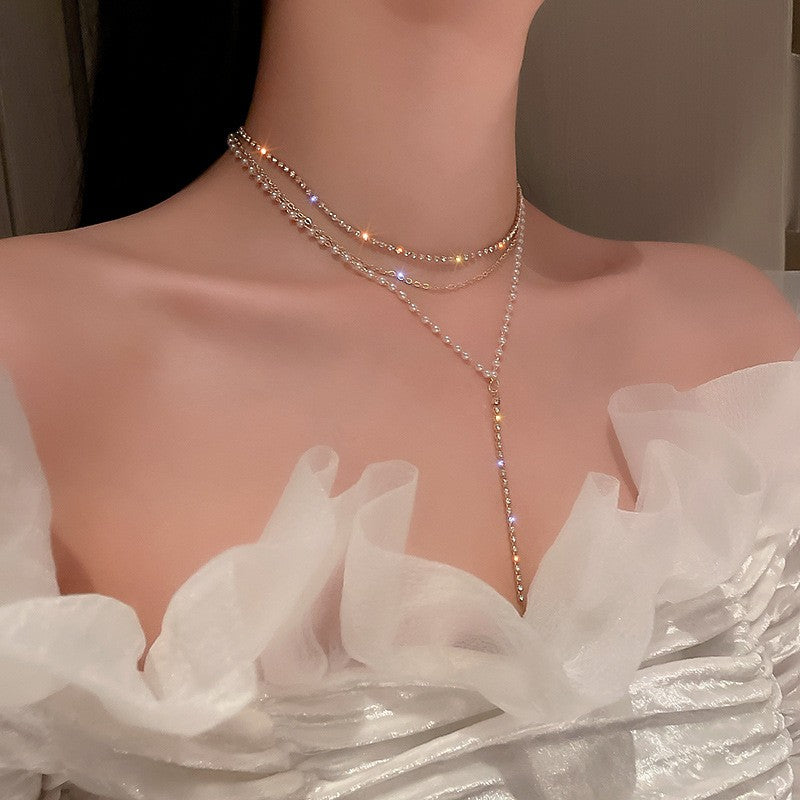 Colares com Pingente em Forma de Coração e Asas de Anjo Cor Prata Zircônia Cúbica 5A Estilo Minimalista Corrente na Clavícula Joias Femininas e para Meninas