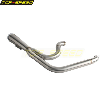 For Harley Dyna Wide Glide EFI FXDWGI FXDWG Motorcycle 2-in-1 Full Complete Exhaust System Stainless Steel Exhaust Muffler Pipe