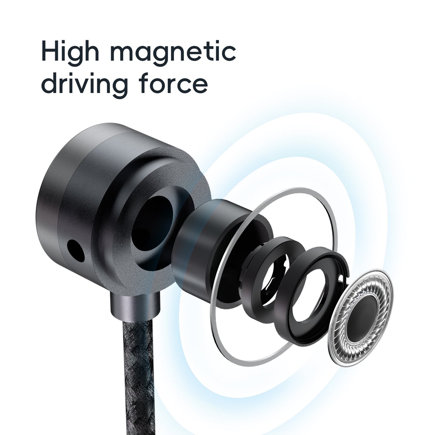 Fone de ouvido HiFi HiBy Yves 6mm Micro-dinâmico banhado a titânio, Driver de alta magneticidade, Câmara de baixa ressonância, Isolamento de ruído, Amigável à pele