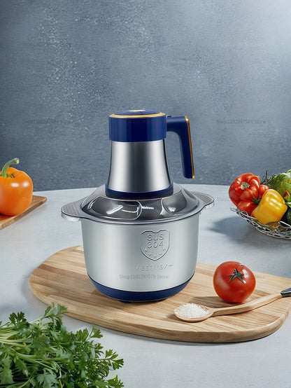 5L Multifunction Stainless Steel Body Kitchen Meat Grinder Electric Supplementary Food Processor 500W Electrical Food Crusher