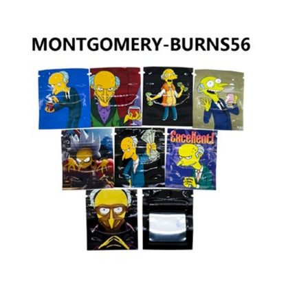 10PCS 0.5G 5x6cm Small Cartoon Storage Bag Reusable Product Ziplock Pouches Mini Smellproof Mylar Bags Plastics Aluminium Pouch