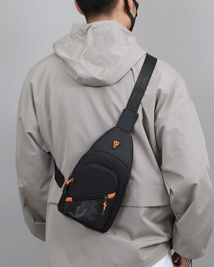 Rilibegan Nylon Men's Chest Bag 2023 New Portable Casual Shoulder Bag Trendy and Unique Design Crossbody Bag