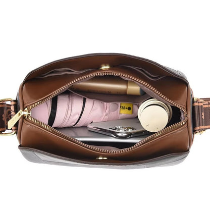 Luxury Kangaroo New Genuine High Quality Soft Leather Women Purses Cofrossbody Bag Designer Brand Ladies Shoulder Crossbody Bags