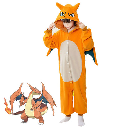 Dragon Cosplay Boys Girls Halloween Costume Anime Onesies Party Jumpsuit Festival Gift Funny Cute Clothes Button Closure