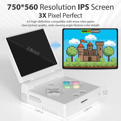 2026 MIYOO Mini Flip Retro Handheld Game Console - 2.8'' IPS Screen, Portable Retro Game Emulator, Gift for Gamers