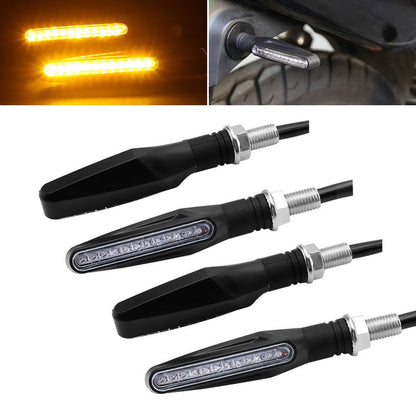 1/2/4pcs LED Motorbike Lampe LED Turn Signal Light Super Bright Amber Flasher Light Universal Motorcycle Turn Signal Indicator