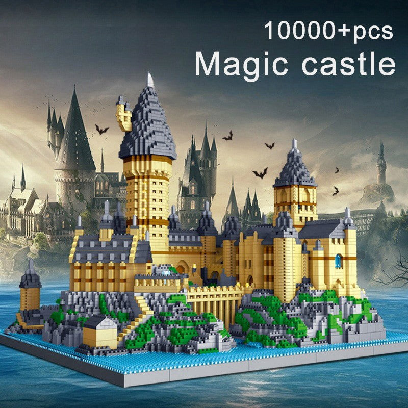 Magic Castle Arquitetura Medieval Conjunto de Construção Criativo Blocos de Montar Técnicos Kit MOC Presente Adultos Crianças Feriado