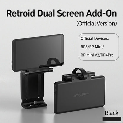 Retroid Dual Screen Add-on 5.5 inch OLED Back Clip Screen For Retroid Pocket 5 RP5/RPmini V2/RP4 Pro Extended Display Screen