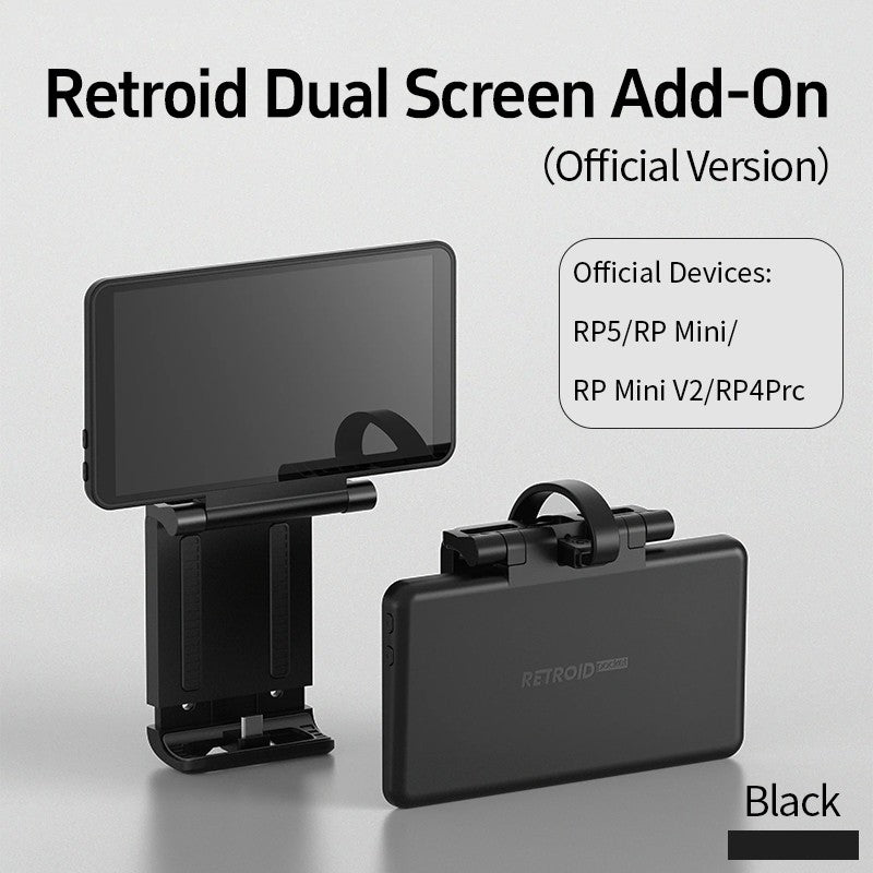 Retroid Dual Screen Add-on 5.5 inch OLED Back Clip Screen For Retroid Pocket 5 RP5/RPmini V2/RP4 Pro Extended Display Screen