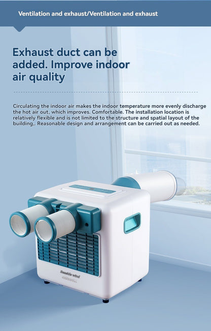 Ar Condicionado Portátil Exterior Refrigeração Instalação Gratuita Caminhão Doméstico Pequeno Ar Condicionado de Acampamento para Refrigeração