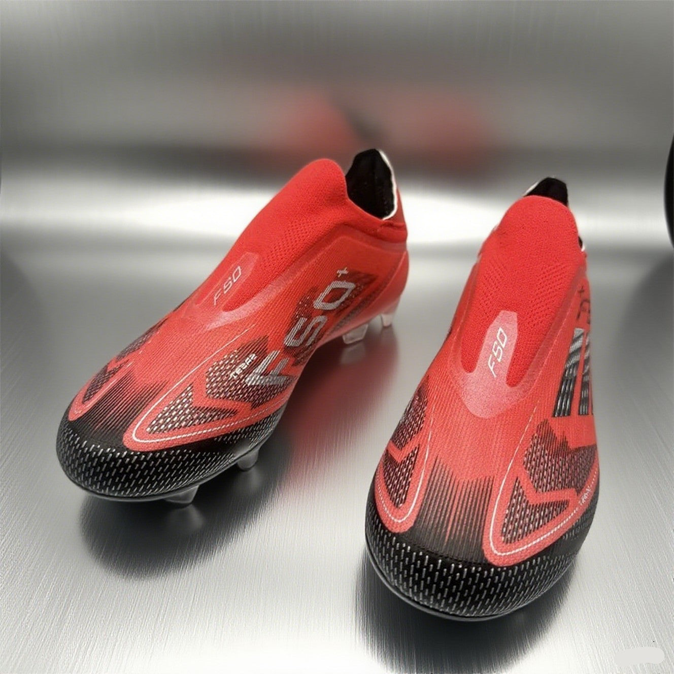 With-out Lace Mens Soccer Shoes SLIP-ON Turf Soccer Cleats for Kids Sneakers TF/FG Training Football Boots Chuteira Campo