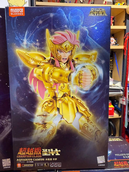 Em estoque Original Saint Seiya CLÁSSICO CLÁSSICO Gold Saint Shiryu Máscara da Morte Shura Ouro Câncer Capricórnio Modelo Montado Brinquedos