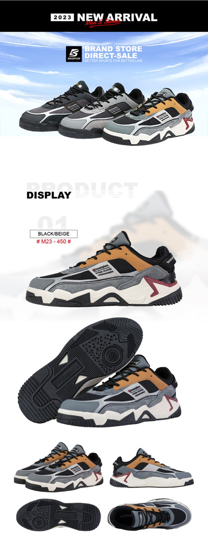 Baasploa New Men's Shoes Outdoors Walking Sneakers Waterproof Shoes Comfort Tenis for Men Non-Slip