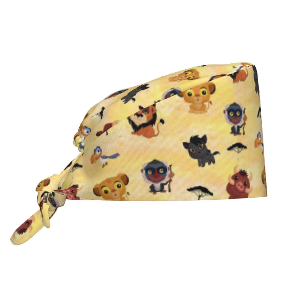 Boné cirúrgico personalizado O Rei Leão, divertido, para homens e mulheres, chapéu de esfoliação, gorro de enfermeira para dentista