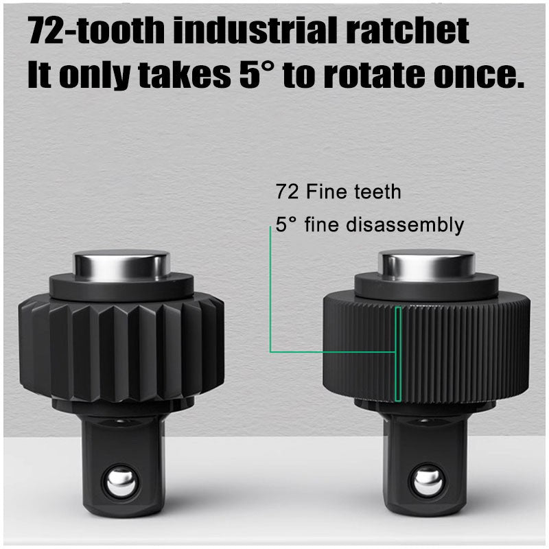 Chave Torquímetro 72T 1/2'' 3/8'' 1/4'' com Pré-ajuste para Bicicletas e Carros, Chave Catraca de Duas Vias, Ferramentas Manuais Automotivas