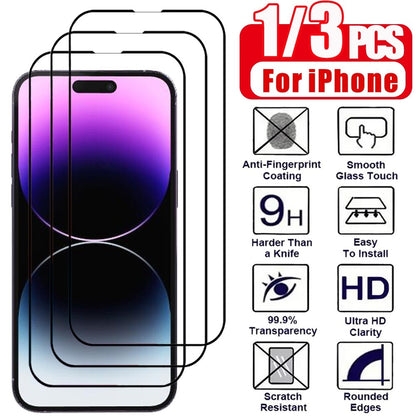 1/3 PCS Vidro Temperado Anti-Espião Para iPhone 17 16e 16 15 Pro Max Protetor de Tela de Privacidade iPhone 15 14 Plus 13 12 11 Pro Max Película de Cristal Temperado Antiespia Frontal Anti-Vigilância Para iPhone 15 Pro