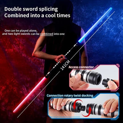 4-16Packs Light Up Sabers 7 Colors Expandable Light Swords Toys for Kid Adult Birthday Gifts Classroom Rewards Wedding Favors